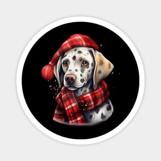 Dalmatian Christmas Magnet